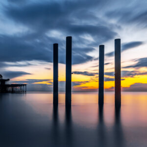 Sunset Brighton West pier, long exposure photography