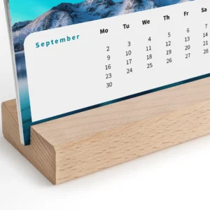 Brighton Calendar with Wooden Stand
